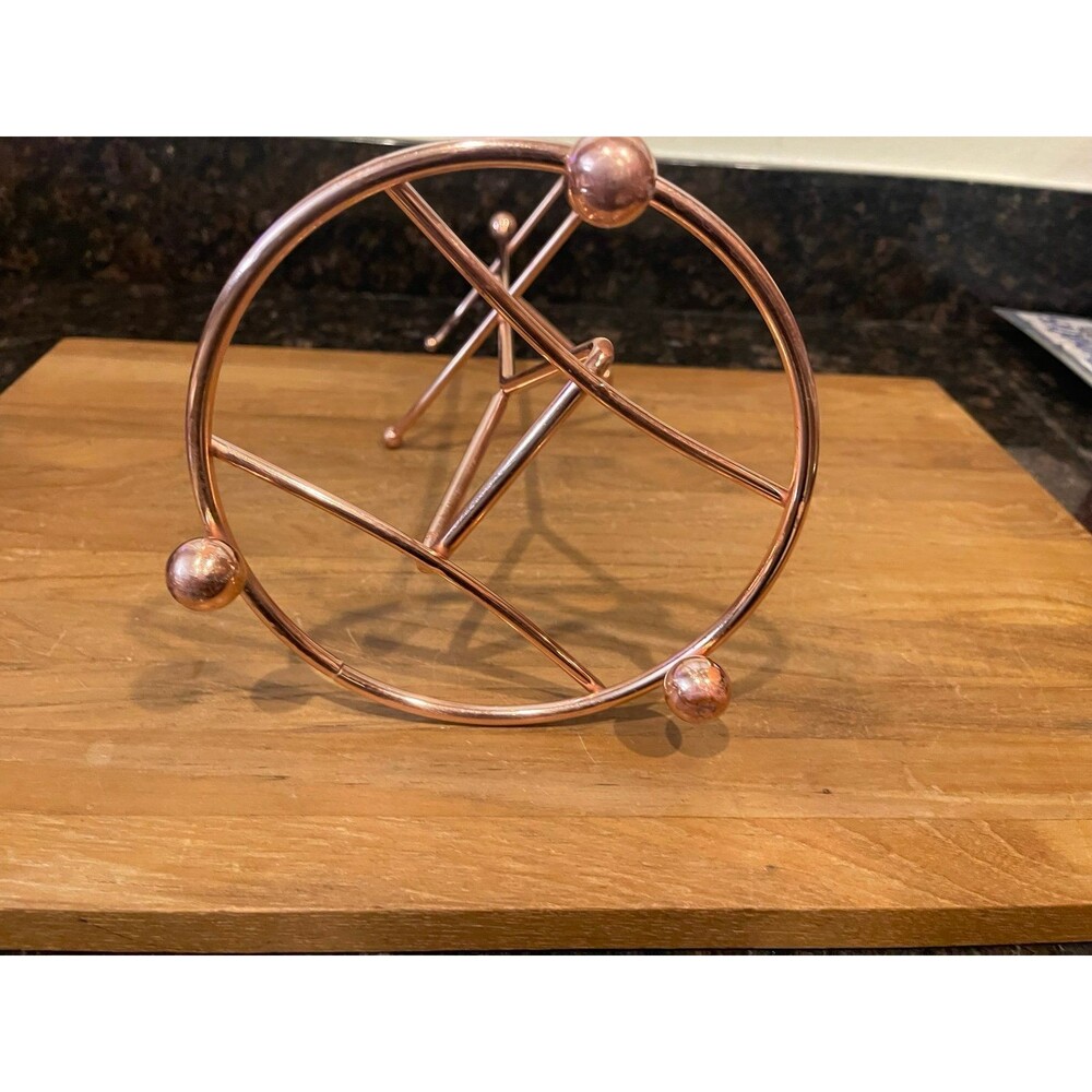 6 Peg Copper Mug Hanging Tree Rack - Picture 5 of 5
